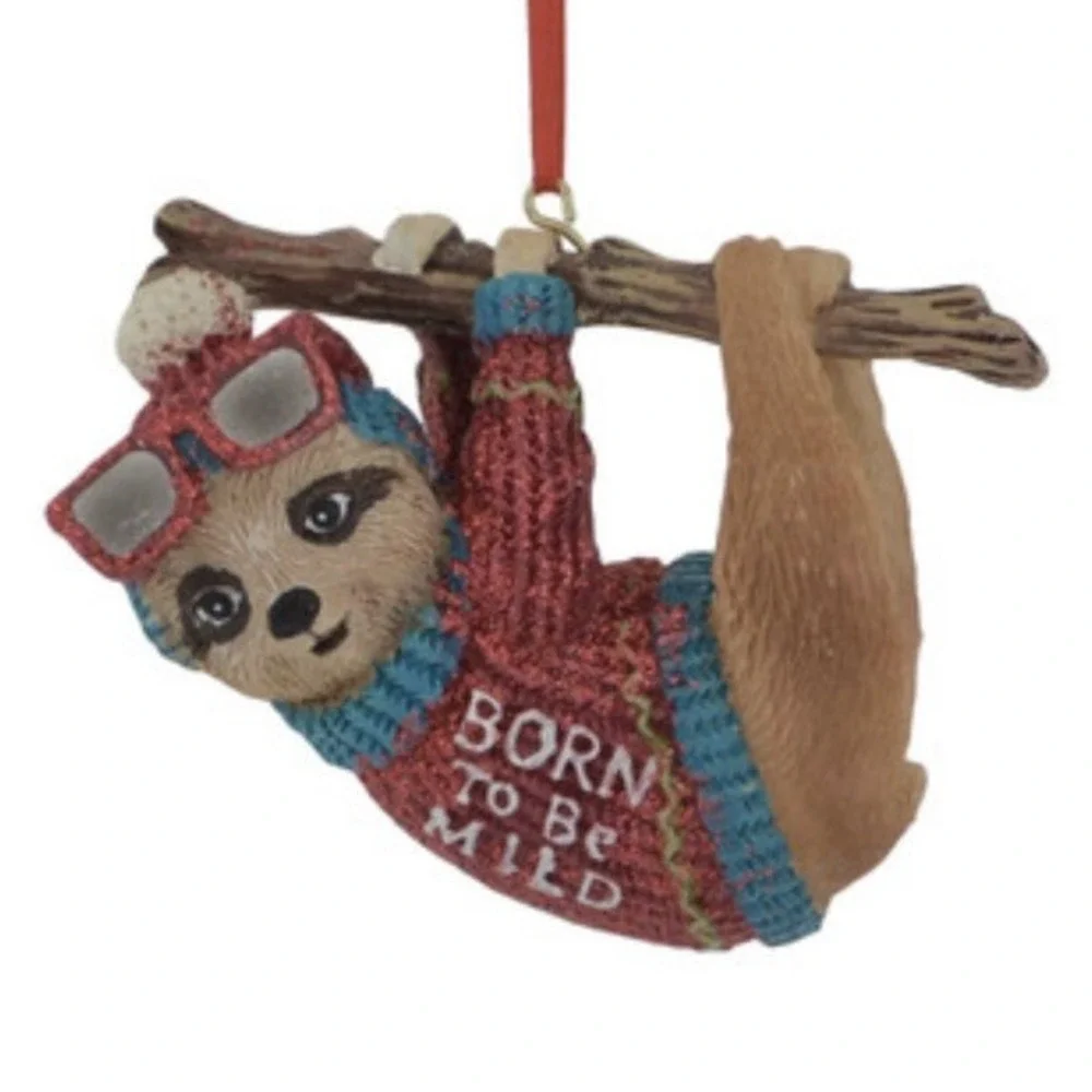 Christmas Ornament Sloth And Fox Born To Be Wild,‎ Crazy Like A Fox Kurt Adler